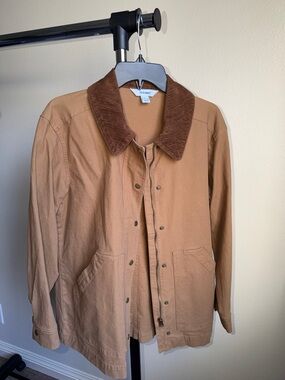 Old Navy Viral Barn Jacket with Dark Brown Corduroy Collar